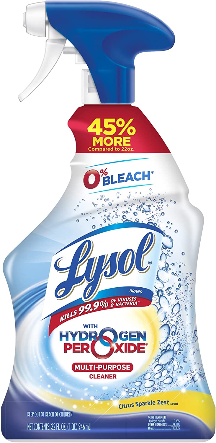 Lysol Cleaner Hydrogen Peroxide Multi-Purpose Cleaner Spray – Salon World  Suites